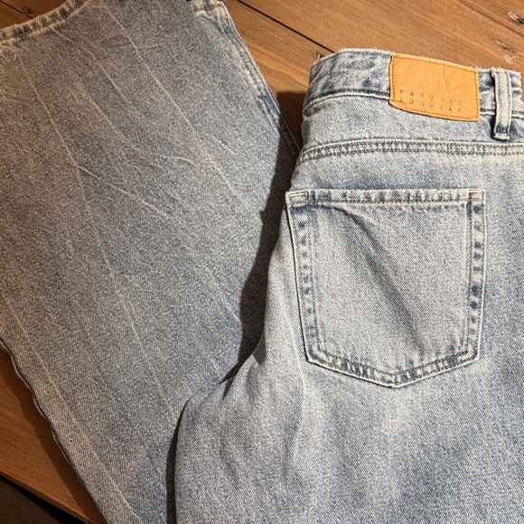 PacSun Light Blue Women's Wide Leg Jeans - Picture 5 of 7